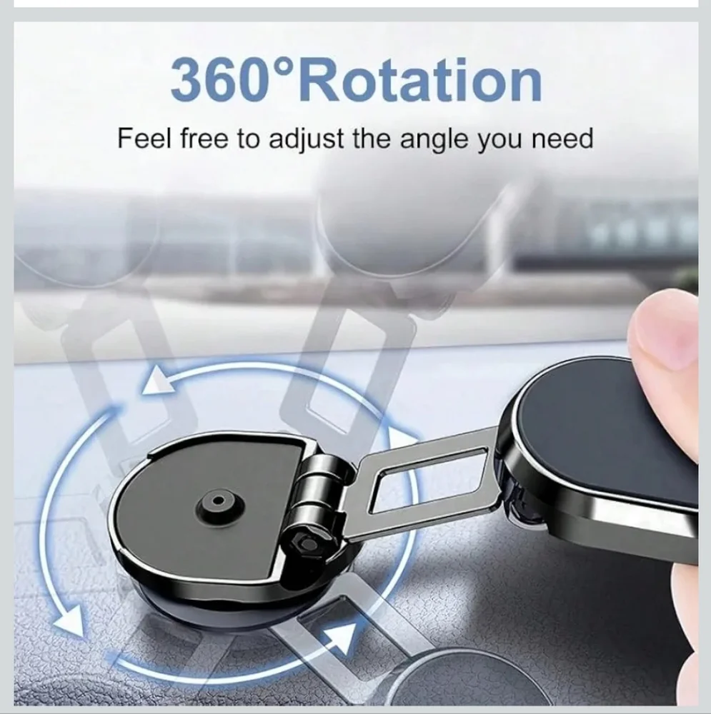 Magnetic Car Vent Holder, 4 In 1 Mini Power Bank For Apple Watch& Rotating Stand
